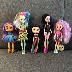 LOL, Boxy Girls & Failfix Kawaii.Qtee dolls, Set of 5